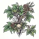poison tree tattoo design idea