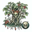 poison tree tattoo design idea
