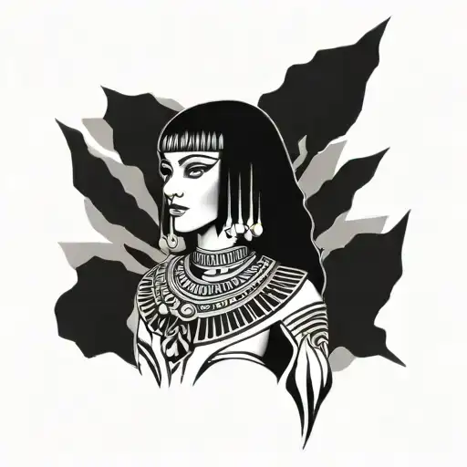 cleopatra tattoo design idea