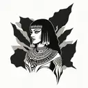 cleopatra tattoo design idea