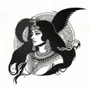 cleopatra tattoo design idea