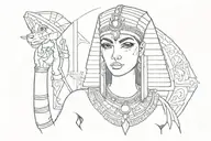 cleopatra tattoo design idea