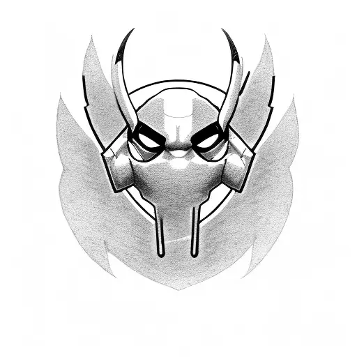 Logo deadpool tattoo design idea