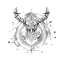 spartan minotaur tattoo design idea