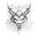 spartan minotaur tattoo design idea