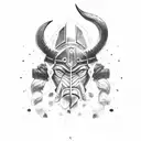 spartan minotaur tattoo design idea