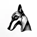 greyhound tattoo design idea