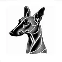 greyhound tattoo design idea