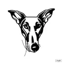 greyhound tattoo design idea