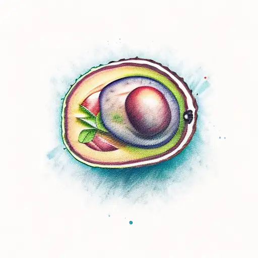 avocado inclusive tattoo design idea