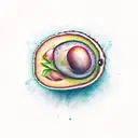 avocado inclusive tattoo design idea