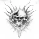 servants in heaven kings in hell tattoo design idea