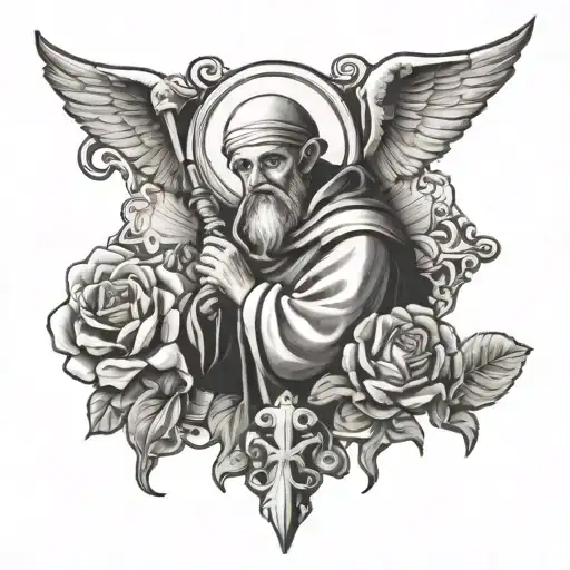 St Anthony Cross tattoo tattoo design idea