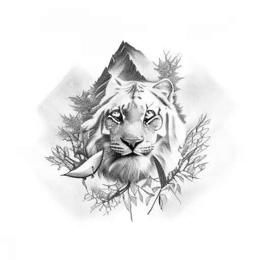 nature and animal sleeve tattoo tattoo design idea