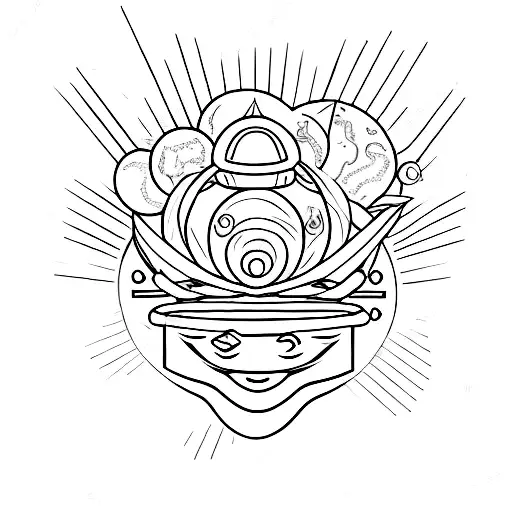 Semicolon with Saturn on top and a comet underneath  tattoo design idea