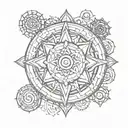 chakra symbols tattoo design idea