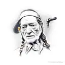 willie Nelson's Trigger  tattoo design idea