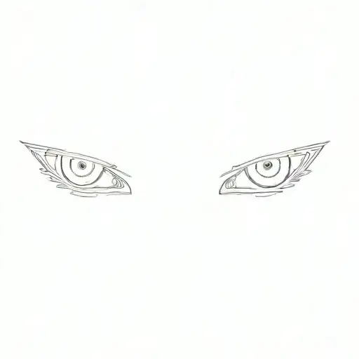 naruto's eyes tattoo design idea