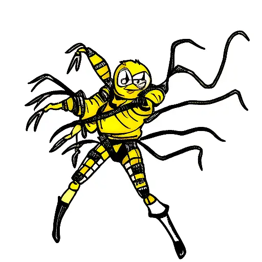 scorpion candy tattoo design idea