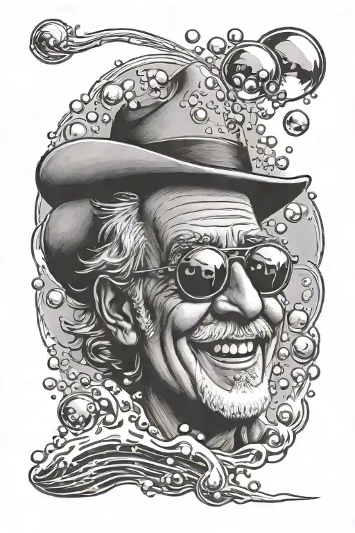 bubbles up jimmy buffett tattoo design idea