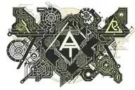 AX tattoo design idea