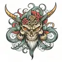 silent rage tattoo design idea