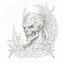 silent rage tattoo design idea
