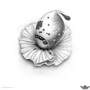 black pearl ship with poppys tattoo design idea