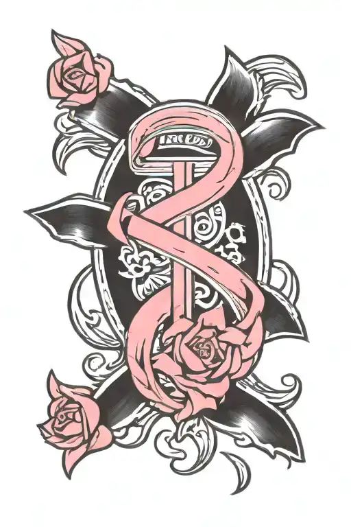 breast cancer survivor symbol  tattoo design idea