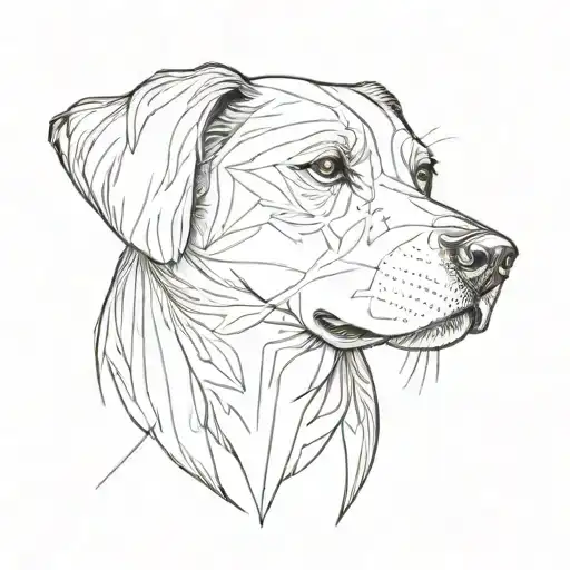 dog tattoo design idea