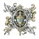 holy grail tattoo design idea