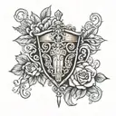 holy grail tattoo design idea
