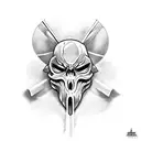 ghostface tattoo design idea