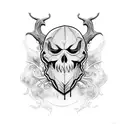 ghostface tattoo design idea