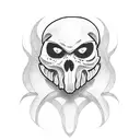 ghostface tattoo design idea