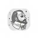 The word "Nobody" tattooed above a mans eyebrow on an oldschool font tattoo design idea