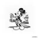 Mickey mouse on crack cocaine  tattoo design idea