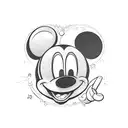 Mickey mouse on crack cocaine  tattoo design idea
