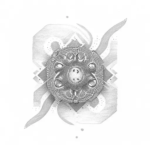 Buckwheat package tattoo design idea
