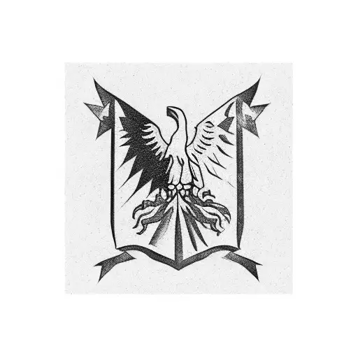 Albanian Flag tattoo design idea