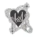 August 25, 2024 Roman numerals with a heartbeat line intertwined tattoo design idea