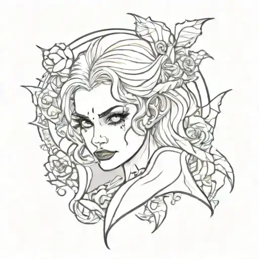 vampire themed tattoo flash designs inspired tattoo design idea