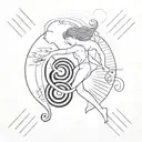 Orpheus And Eurydice Escaping tattoo design idea
