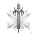Flaming Sword  tattoo design idea