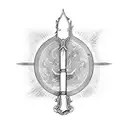 Flaming Sword  tattoo design idea