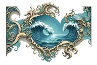 Ocean tattoo design idea