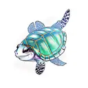 finding nemo squirt turtle tattoo design idea