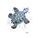 finding nemo squirt turtle tattoo design idea