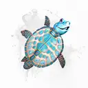 finding nemo squirt turtle tattoo design idea