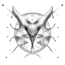 manta ray with light shading that would go on my inner bicep tattoo design idea